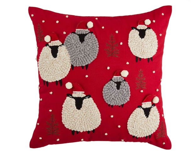 CHRISTMAS SHEEP & CHICKEN PILLOWS BY MUD PIE - A. Dodson's