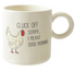 15 oz. Stoneware Mug w/ Chicken & Saying, 4 Styles