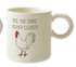 15 oz. Stoneware Mug w/ Chicken & Saying, 4 Styles