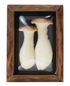 Wood Framed Convex Plastic Shadow Box Wall Décor, 4 Styles