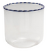 10 oz. Drinking Glass with Striped Rim, 4 Colors