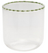 10 oz. Drinking Glass with Striped Rim, 4 Colors