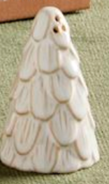 White Christmas Salt/Pepper Shakers By Mud Pie