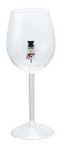 16 oz. Stemmed Wine Glass with Holiday Figure Inside, 4 Styles