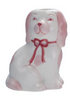 Stoneware Staffordshire Dog Taper Holder, 2 Styles ©
