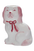 Stoneware Staffordshire Dog Taper Holder, 2 Styles ©