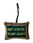 Handmade Beaded Velvet Pillow Ornament with Embroidery, 4 Styles