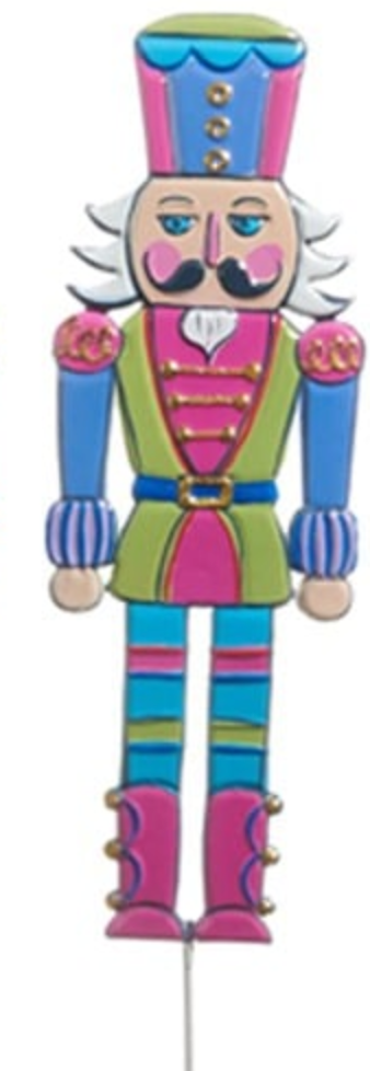 35.5" Candy Shop Nutcracker Yard Stake