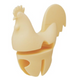 Silicone Rooster Shaped Lid/Spoon Holder, 4 Colors