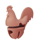 Silicone Rooster Shaped Lid/Spoon Holder, 4 Colors