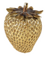 Resin Strawberries, Gold Finish