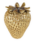 Resin Strawberries, Gold Finish