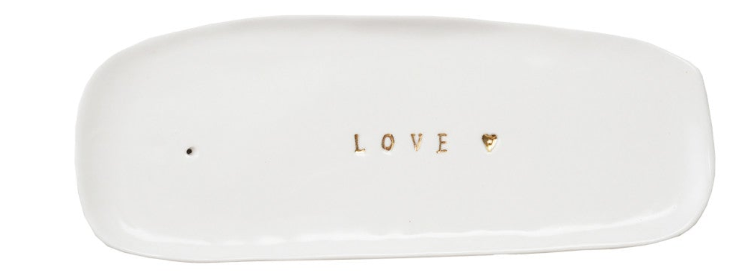 Stoneware Incense Holder with Gold Electroplating, 2 Styles