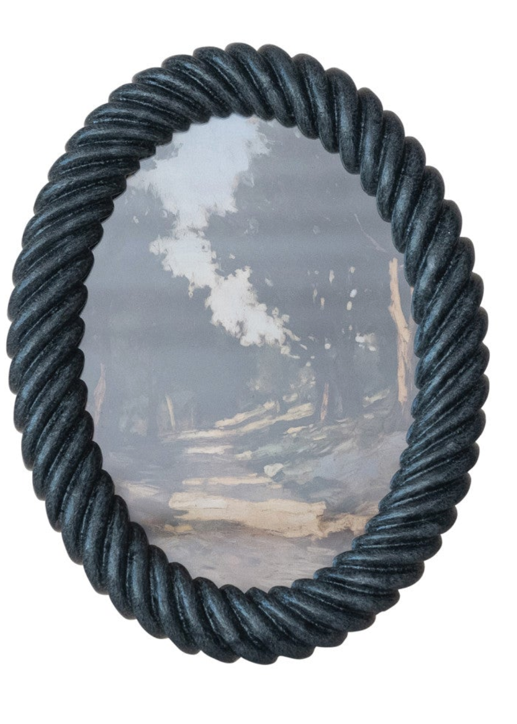 Oval Resin Twisted Photo Frame, 2 Colors (Holds 5" x 7" Photo)