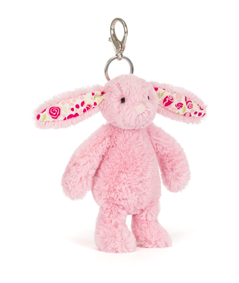 Blushkin Blossom Bunny Bag Charm By Jellycat