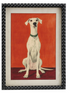 Wood Framed Glass Wall Decor with Dog & Bobbin Frame, 2 Styles