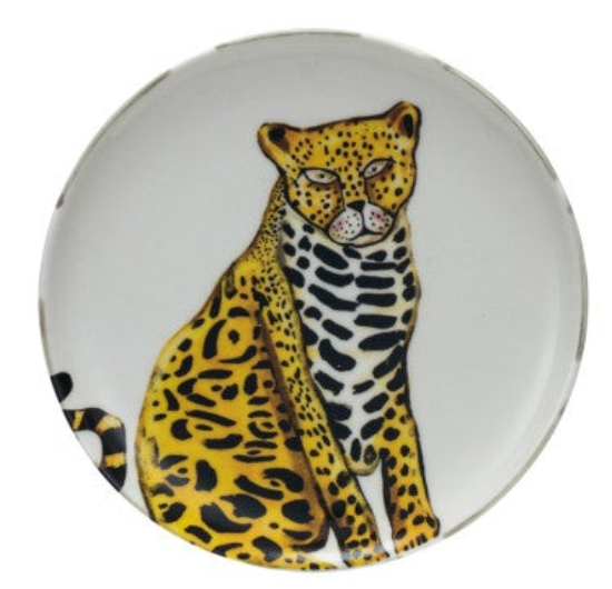 Stoneware Plate w/ Animal/Bird, 8 Styles