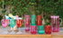 20 oz. Acrylic Drinking Glass with Stripes, 3 Colors