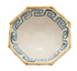 Hand-Painted Stoneware Octagon Shaped Bowl with Pattern & Bamboo Style Rim, 2 Styles
