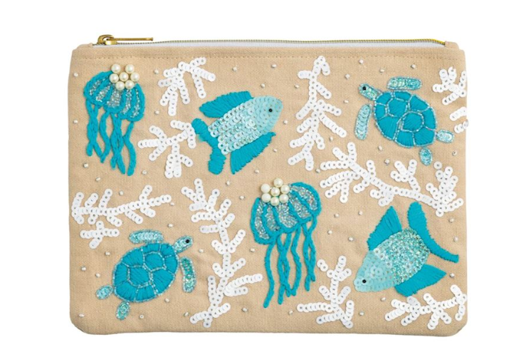 Natural Coastal Luxe Clutch