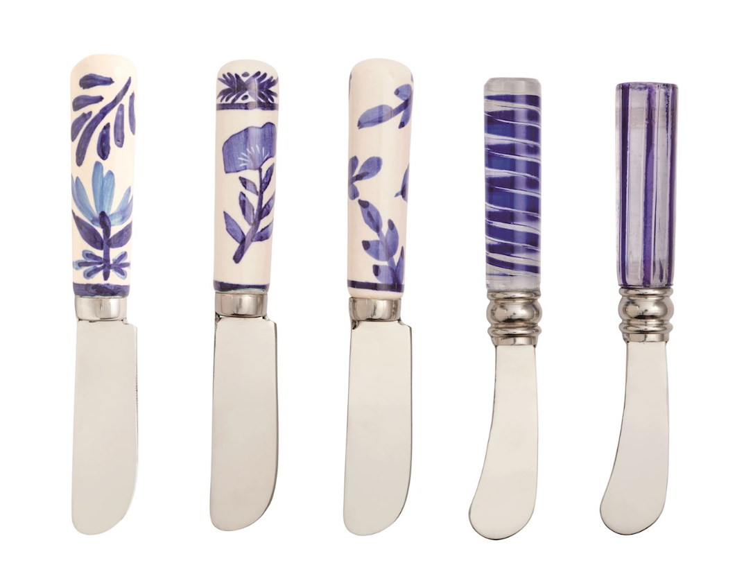 Blue Floral Spreaders
