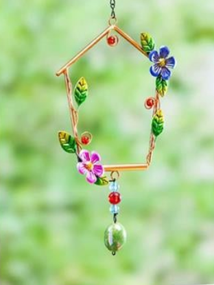 Metal Hummingbird Swing
