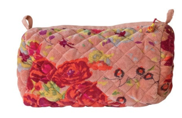 Zip Pouch w/ Interior Pockets & Coating, 6 Styles (Each One Will Vary)