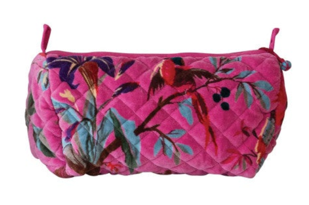 Zip Pouch w/ Interior Pockets & Coating, 6 Styles (Each One Will Vary)