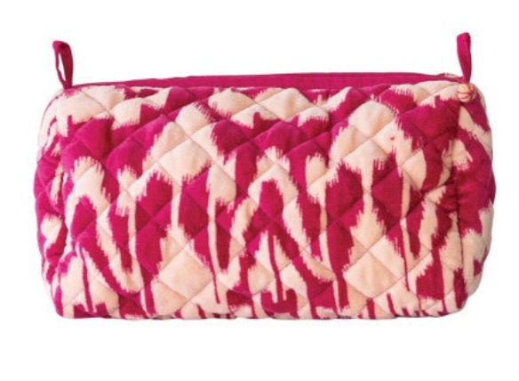 Zip Pouch w/ Interior Pockets & Coating, 6 Styles (Each One Will Vary)
