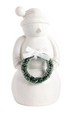 White Ceramic Snowman by Mud Pie