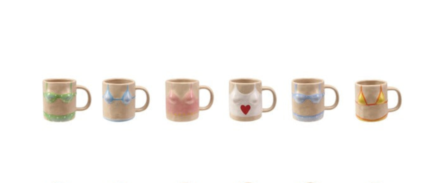 Bikini Handpainted Stoneware Mugs