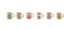 Bikini Handpainted Stoneware Mugs