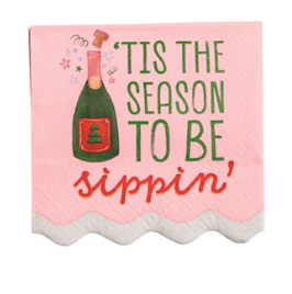 Holiday Bar Napkin Sets by Mud Pie
