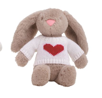 Valentine's Sweater Plush Pals by Mud Pie