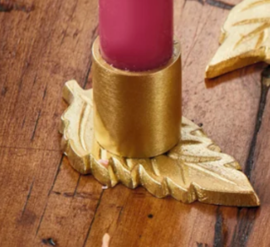 Fall Leaf Taper Holder