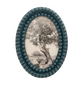 Oval Resin Bobbin Photo Frame, 2 Colors (Holds 4" x 6" Photo) (Hangs or Sits)