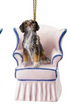 Resin Vintage Reproduction Dog in Chair Ornament, 4 Styles