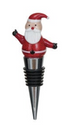 Zinc Alloy Wine Stopper w/ Hand-Painted Glass Holiday Icon, 8 Styles