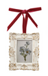 Resin Photo Frame Ornament with Velvet Ribbon, 3 Styles
