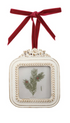 Resin Photo Frame Ornament with Velvet Ribbon, 3 Styles