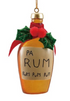 Resin Bottle Ornament with Holiday Cocktail Saying, 4 Styles