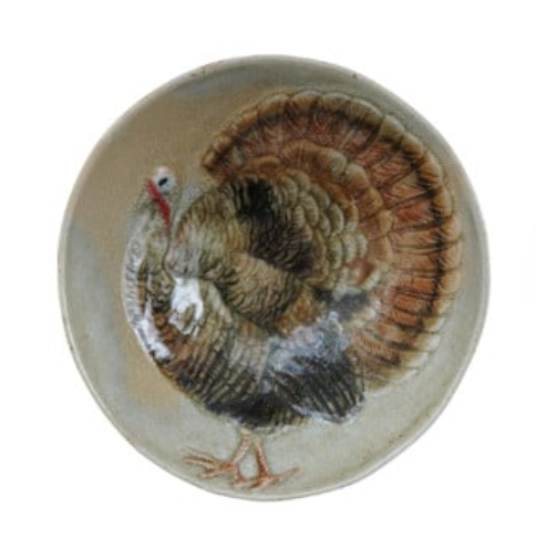 Hand-Painted Stoneware Bowl with Animal, 4 Styles