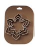 Stainless Steel Holiday Cookie Cutters on Card, Set of 3, 5 Styles