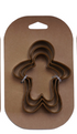 Stainless Steel Holiday Cookie Cutters on Card, Set of 3, 5 Styles