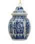 Stoneware Ginger Jar Ornament, Blue & White, 6 Styles