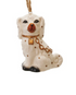 2-3/4"H Ceramic Staffordshire Dog Ornament, Gold Finish, 2 Styles