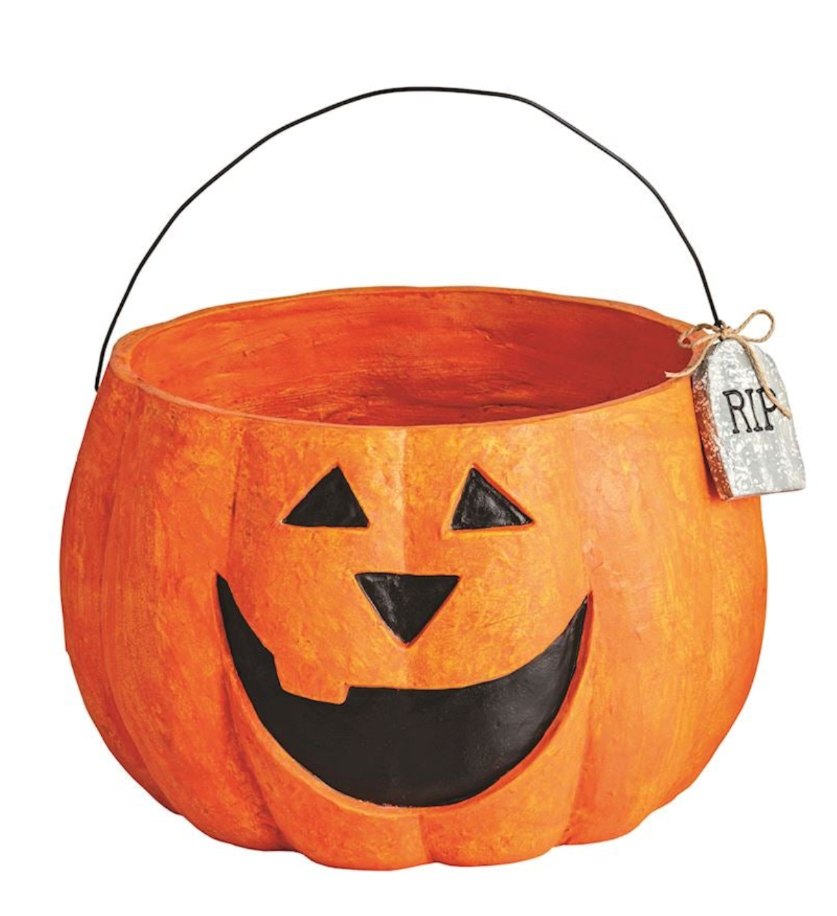 Jack-O-Lantern Treat Bucket by Mud Pie