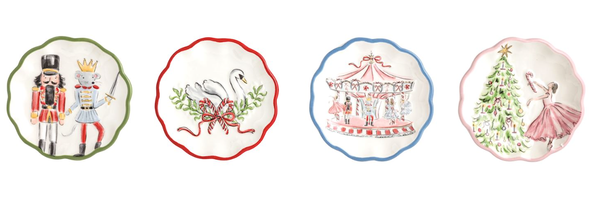 Winter Wonderland Tidbit Plates by Mud Pie