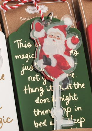 Santa Magic Key Tags by Mud Pie