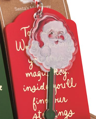 Santa Magic Key Tags by Mud Pie